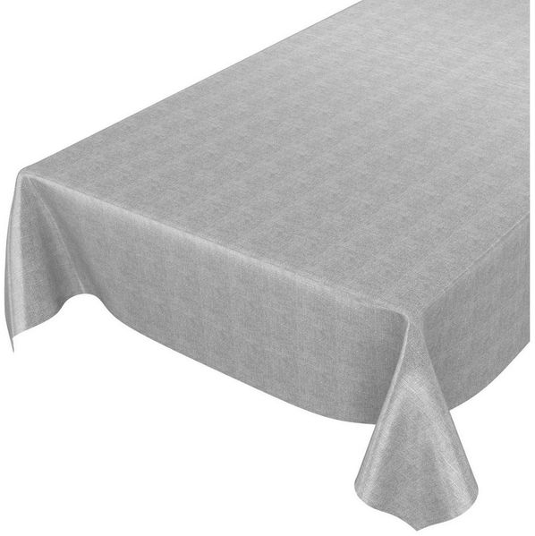 ANRO Tischdecke Wachstuchtischdecke abwaschbar auch für Garten (Einzelstück 1-tlg), Geprägt 140x100cm wasserabweisend