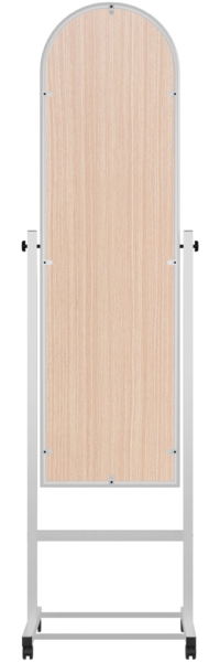 CLP Standspiegel Evoir mit Laufrollen neigbar und 360 Grad drehbar,weiß Bild 7