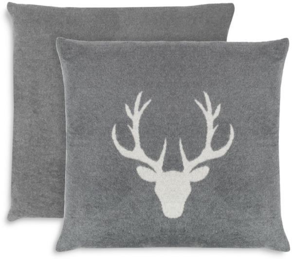 ZOLLNER Kissenbezug, (2 Stück), 50 x 50 cm, 60% Baumwolle, 40% Polyacryl, vom Hotelwäschespezalisten