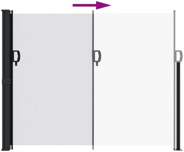 vidaXL Seitenmarkise Ausziehbar Weiß 160x500 cm 4004436 Bild 5