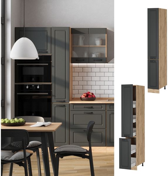 Apothekerschrank R-Line Anthrazit Landhaus 30 cm Vicco Bild 2