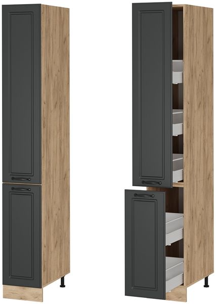 Apothekerschrank R-Line Anthrazit Landhaus 30 cm Vicco Bild 5