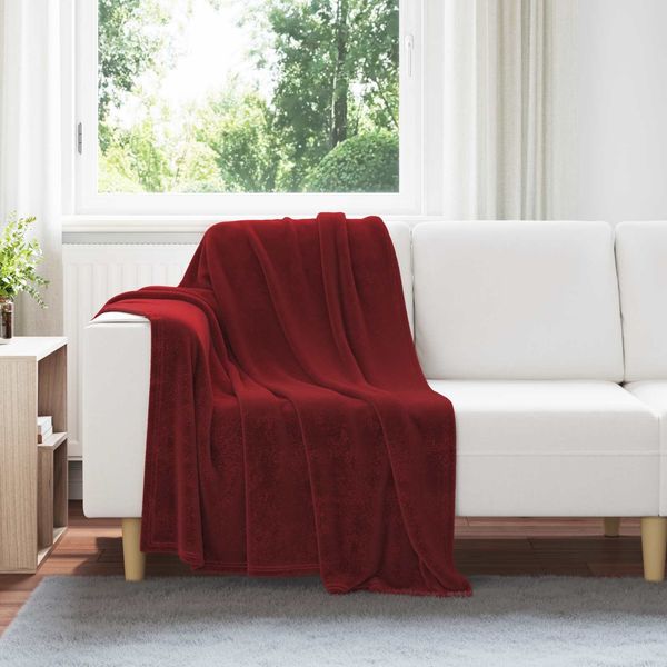vidaXL Wohndecken 6 pcs Bordeauxrot 130 x 150 cm Fleece 42016817