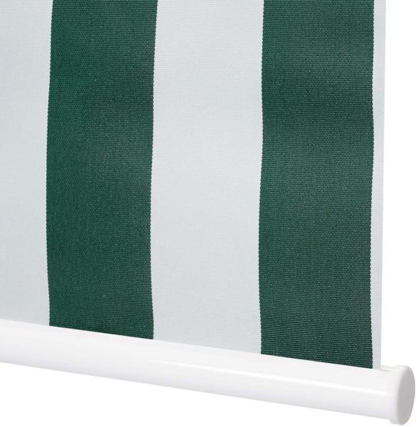 Rollo HWC-D52, Fensterrollo, blickdicht , grün/weiß, 110x160 cm Bild 2