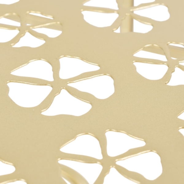 vidaXL Beistelltisch Vintage-Stil Halbrund Metall 72 x 36 x 74 cm Gold 245930 Bild 3