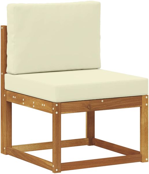 vidaXL Outdoor-Sofagarnitur mit Kissen 6 pcs Natur und Creme 3385066 Bild 4