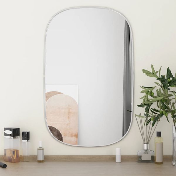 vidaXL Wandspiegel Silbern 70x45 cm 348213