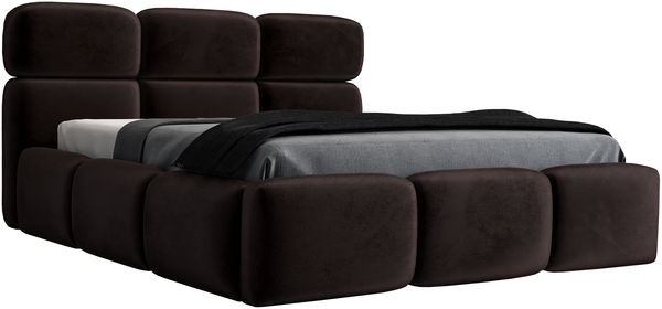Polsterbett MAROKO 90x200 mit Matratze, Bettkasten und Lattenrost. Farbe: Espresso 6 Bild 3