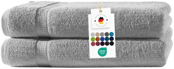 Carpe Sonno Badetücher 100x150 cm 100% Baumwolle Handtuch 500 Gramm /m2 Frottier Duschtuch, Frottier (Spar-Set, 2-St), Extra Soft & Weich, Saugfähig, Schwer, Atmungsaktiv, schnell trocknend