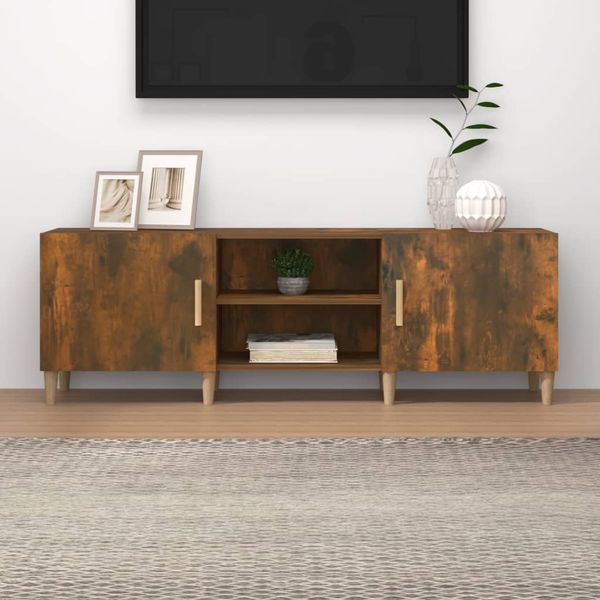 TV-Schrank Räuchereiche 150 x 30 x 50 cm Holzwerkstoff [817501]