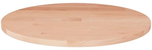 vidaXL Runde Tischplatte Ø30x1,5 cm Unbehandeltes Massivholz Eiche 342893