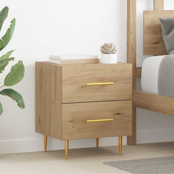 vidaXL Nachttisch Artisan-Eiche 40 x 35 x 47,5 cm Holzwerkstoff 881997