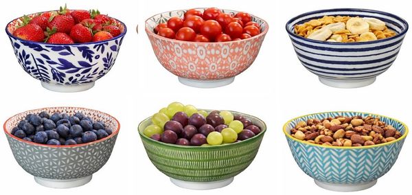 6er Set Bowl Schüssel Dessert-Schale Müslischale Ø15,5cm Cilio AMICI
