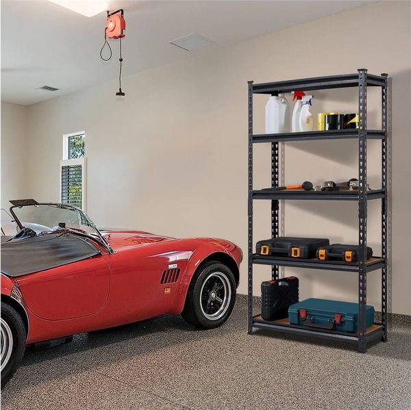Yaheetech Standregal 75 x 30 x 153cm/90 x 30 x 180cm, Lagerregal Schwerlastregal Kellerregal mit verstellbaren MDF-Böden