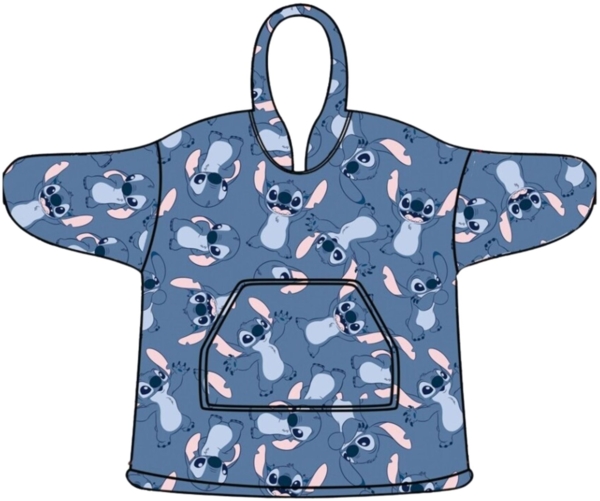 Lilo & Stitch Hoodie-Decke – Weiche Kapuzendecke aus Korallenfleece für Kleinkinder