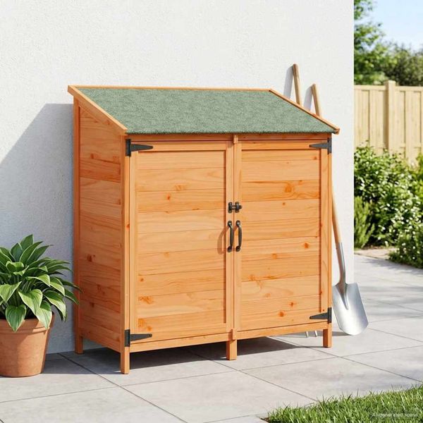 vidaXL Garten Shed Braun 106,5 x 56 x 113,5 cm Holzwerkstoff 42033443