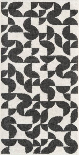 Cawö Handtuch Cawö Handtuch oder Duschtuch Studio Grafik 6251-37 anthrazit, 100% Baumwolle
