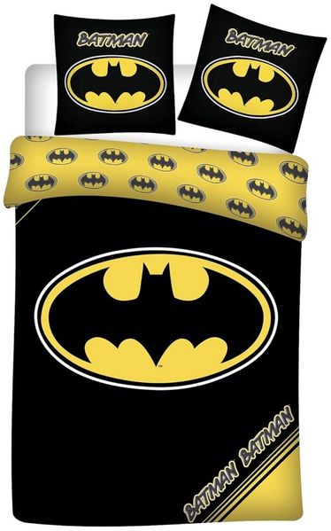 Batman Dark Knight Logo Bettwäsche 135 x 200 cm 100% Baumwolle