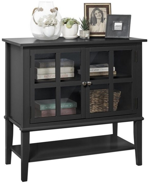 loft24 Highboard Franklin, Vitrinenschrank, Schrank mit 2 Glastüren, Landhausstil Bild 3