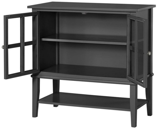 loft24 Highboard Franklin, Vitrinenschrank, Schrank mit 2 Glastüren, Landhausstil Bild 2