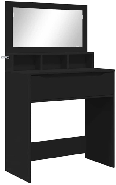 vidaXL Schlafzimmer-Frisiertische Schwarz 80 x 39,6 x 135 cm 888978 Bild 1