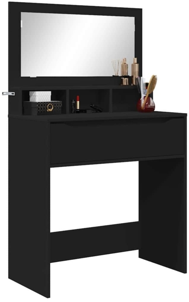 vidaXL Schlafzimmer-Frisiertische Schwarz 80 x 39,6 x 135 cm 888978 Bild 2