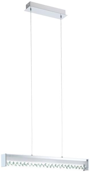 LED Glaskristall Hängelampe, Breite 66 cm FILANA