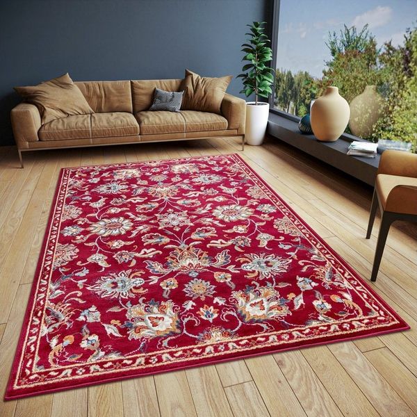 HANSE Home 'Caracci' Teppich, rechteckig, Höhe: 8 mm, Orientalisch, Kurzflor, Rot, 200 x 280 cm (Rechteckig)