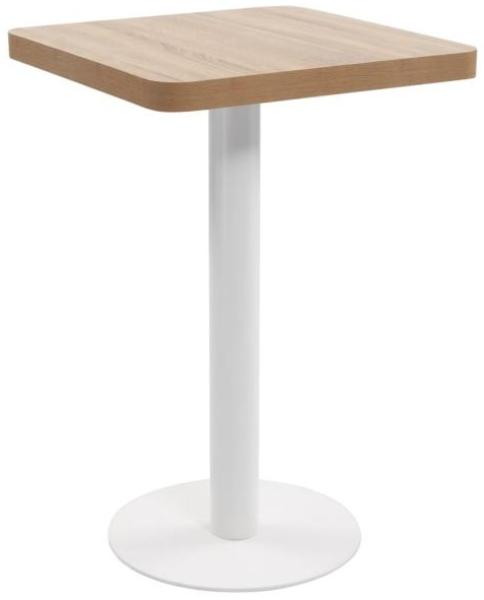 vidaXL Bistrotisch Hellbraun 50x50 cm MDF [286426]