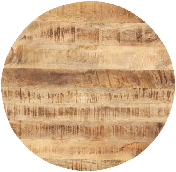 vidaXL Tischplatte Massivholz Mango Rund 25-27 mm 60 cm 286006