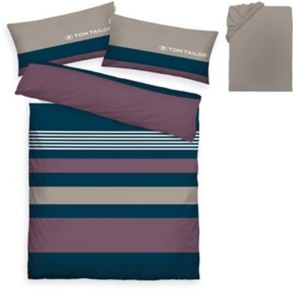 TOM TAILOR HOME Bettwäsche Carl in Gr. 135x200 oder 155x220 cm, Renforcé, 3 teilig, mit GRATIS-Zugabe: Spannbettlaken, 100% Baumwolle, mit Reißverschluss Bild 6
