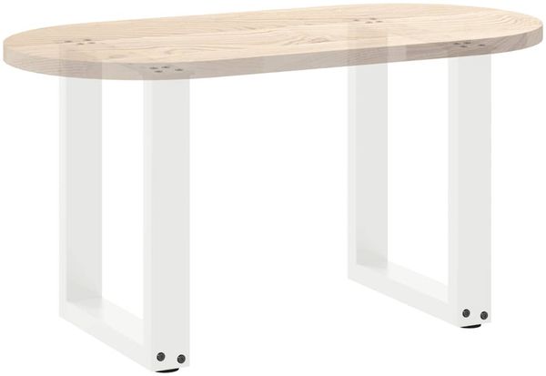 vidaXL Couchtischbeine U-Form 2 Stk. Weiß 38x(42-43) cm Stahl 4013153 Bild 8