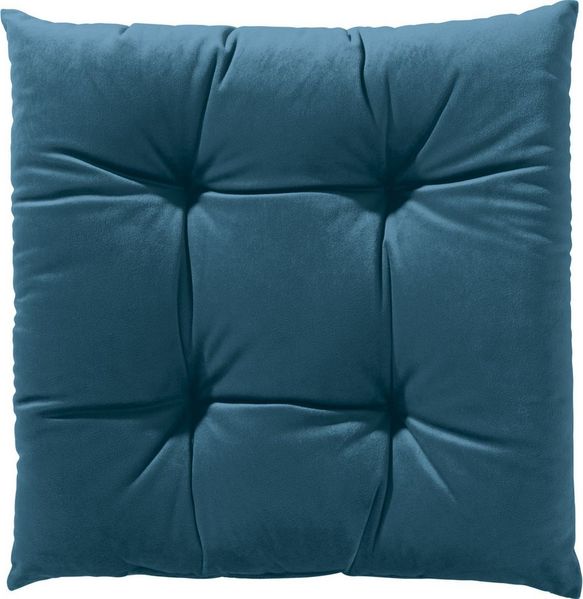 REDBEST Stuhlkissen Stuhlkissen "Kingsville" 2er-Pack, Nicky-Velours Uni
