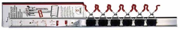 Universal-Gerätehalter Set 6 Halter und Schiene 1 Meter