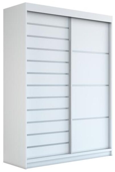Schwebetürenschrank COLIN 2-türig Schrank 160 cm Farbe: Weiß