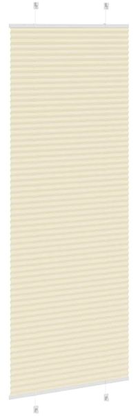 vidaXL Plissee Creme 80x200 cm Stoffbreite 79,4 cm Polyester 4015309 Bild 4
