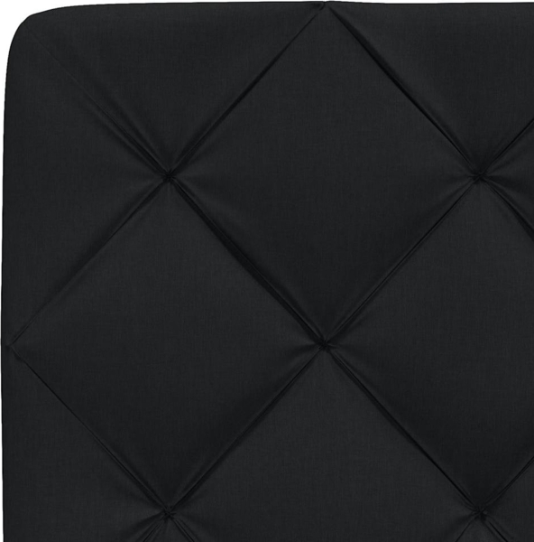 vidaXL Bettgestell ohne Matratze Schwarz 80x200 cm Stoff 3310561 Bild 10