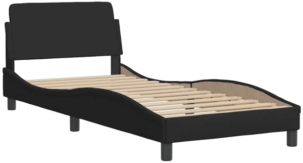 vidaXL Bettgestell ohne Matratze Schwarz 80x200 cm Stoff 3310561 Bild 5