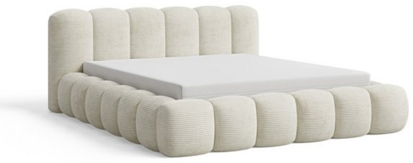Chilly Möbel Polsterbett Stone Cord Stoff 200x200 cm mit Stauraum Poso 100 Bild 4