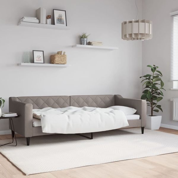 vidaXL Tagesbett Taupe 80x200 cm Stoff 354159