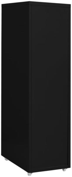 vidaXL Aktenschrank mit Rollen Schwarz 28x41x109 cm Metall 335922 Bild 9