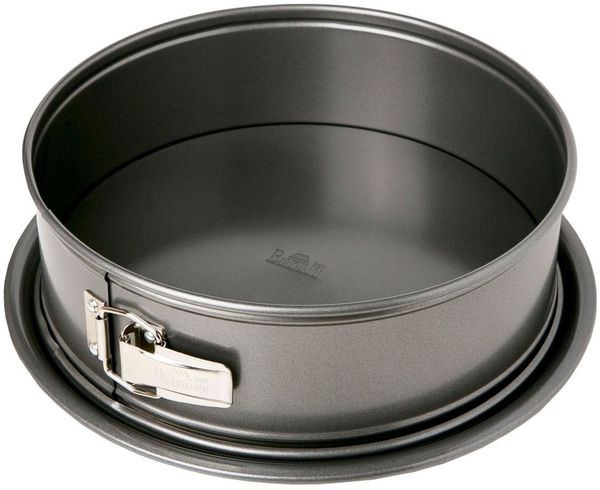 Birkmann Easy Baking Springform mit Einem Boden, Spring Form, Kuchenform, Servierboden, Anithaft, 28 cm, 881037