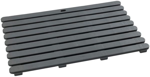 WENKO INDOOR & OUTDOOR Badematte, 50 x 80 cm, Grau