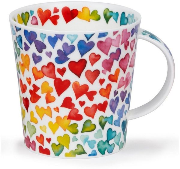 Dunoon Tasse Lots of Love Lomond 0,3 l Fine Bone China Porzellan, 1-tlg.