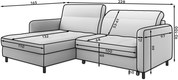 Eltap Gomsi Ecksofa (Manhattan 18) Seite rechte Bild 14