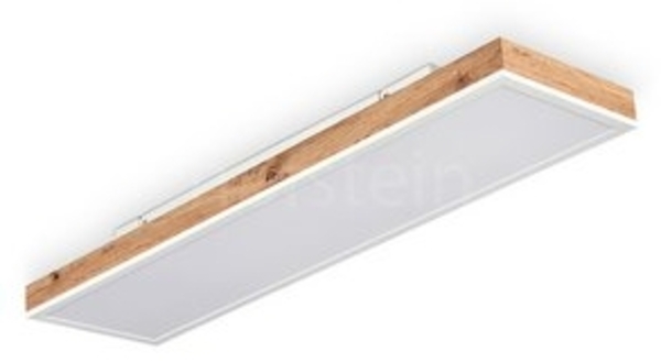 hofstein Deckenleuchte »Vacil« Deckenlampe aus Metall/MDF/Kunststoff in Weiß/Holzoptik, CCT 2700-6500 Kelvin Bild 6