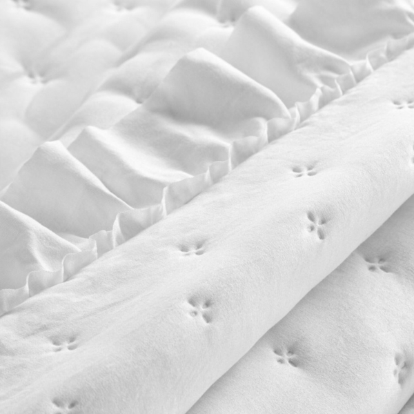 Eurofirany Tagesdecke VANESA & LIBI, Stepppdecke Rüsche Bettüberwurf gesteppte Decke Zweiseitige Bild 3