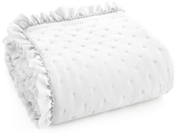 Eurofirany Tagesdecke VANESA & LIBI, Stepppdecke Rüsche Bettüberwurf gesteppte Decke Zweiseitige Bild 4