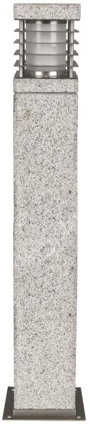 Heitronic Nr. 37260-HE Standleuchte La Mer edelstahl E27 IP44 Granit 70cm