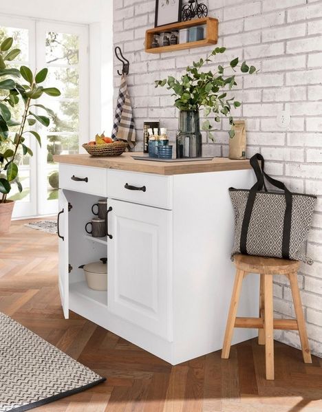 wiho Küchen Unterschrank Erla 100 cm breit mit Kassettenfront